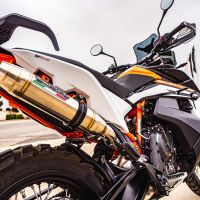 Escape compatível com Husqvarna Norden 901 2022-2024, Deeptone Inox, Escape legal, homologado, silenciador com db killer removível e tubo de ligação específico 