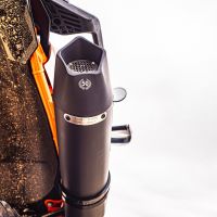 GPR escape compatível com  Ktm Adventure 890 2020-2024, New Grand Prix Evo Black Titanium, Escape legal, homologado, silenciador com db killer removível e tubo de ligação específico 
