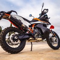 Escape compatível com Husqvarna Norden 901 2022-2024, M3 Black Titanium, Escape legal, homologado, silenciador com db killer removível e tubo de ligação específico 