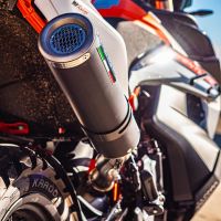 Escape compatível com Husqvarna Norden 901 2022-2024, M3 Black Titanium, Escape legal, homologado, silenciador com db killer removível e tubo de ligação específico 