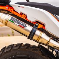 Escape compatível com Husqvarna Norden 901 2022-2024, Deeptone Inox, Escape legal, homologado, silenciador com db killer removível e tubo de ligação específico 