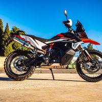 Escape compatível com Husqvarna Norden 901 2022-2024, M3 Inox , Sistema racing Silencioso com tubo de ligação 