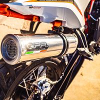 Escape compatível com Husqvarna Norden 901 2022-2024, M3 Inox , Sistema racing Silencioso com tubo de ligação 