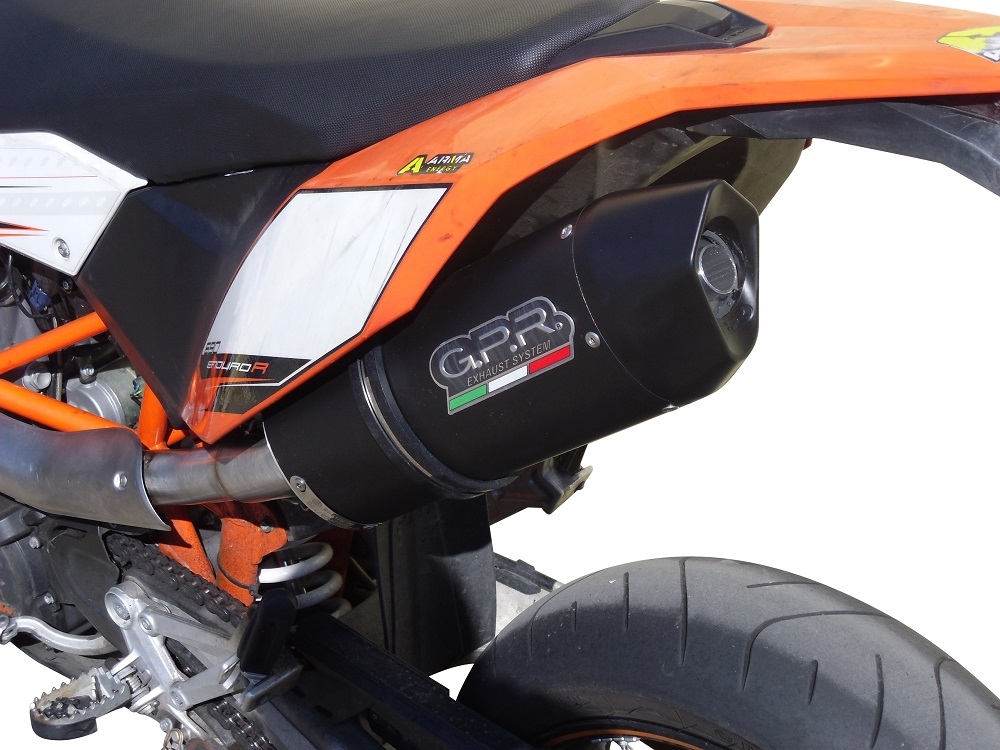 Escape compatível com Ktm Smc 690 R 2007-2016, Furore Nero, Sistema homologado,legal, linha completa, incluindo db killer removível mais coletor 