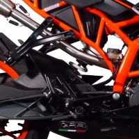 Escape compatível com Ktm Rc 125 2014-2016, Albus Ceramic, Escape legal, homologado, silenciador com db killer removível e tubo de ligação específico 