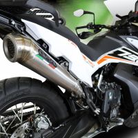 Escape compatível com Ktm Adventure 790 2021-2024, Powercone Evo, Escape legal, homologado, silenciador com db killer removível e tubo de ligação específico 