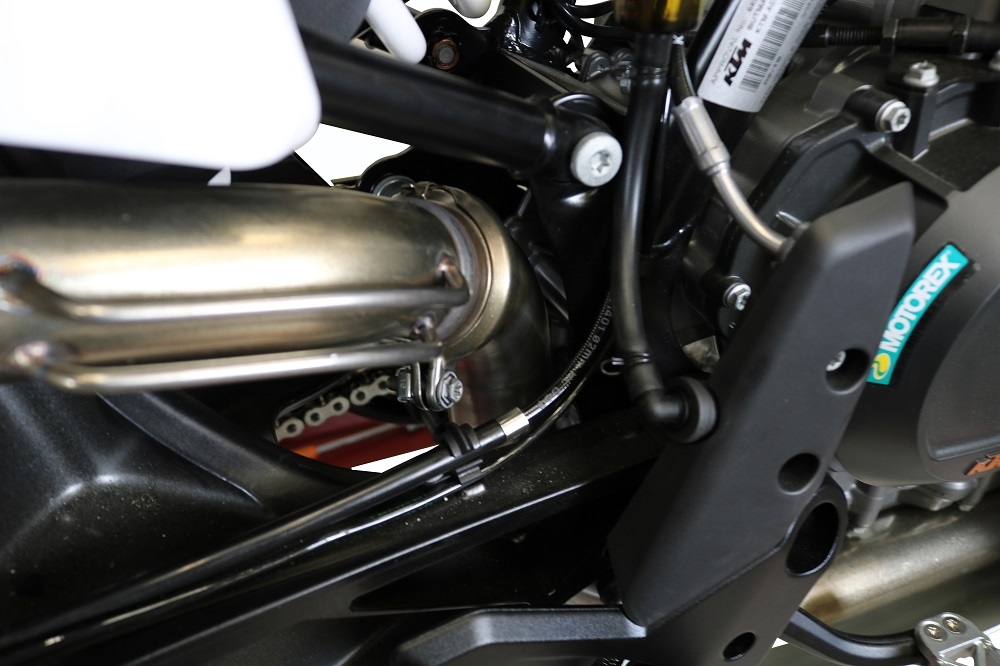 Escape compatível com Ktm Adventure 790 2021-2024, Decatalizzatore, Sistema racing Sistema de tubo para eliminar o catalisador 