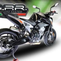 Escape compatível com Ktm Duke 790 2021-2024, Deeptone Inox, Escape legal, homologado, silenciador com db killer removível e tubo de ligação específico 