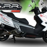Escape compatível com Kymco Myroad 700 2012-2016, Power Bomb, Escape legal, homologado, silenciador com db killer removível e tubo de ligação específico 