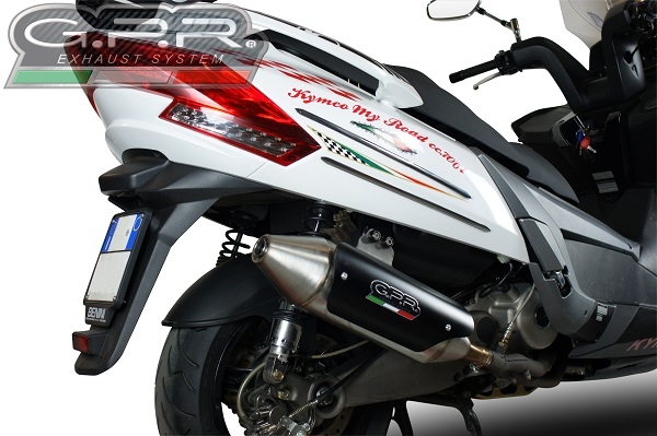 Escape compatível com Kymco Myroad 700 2012-2016, Power Bomb, Escape legal, homologado, silenciador com db killer removível e tubo de ligação específico 