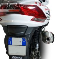 Escape compatível com Kymco Myroad 700 2012-2016, Power Bomb, Escape legal, homologado, silenciador com db killer removível e tubo de ligação específico 