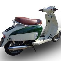 Escape compatível com Lambretta Lambretta 125 - 150 Milano 2012-2014, Ultracone lucido, Sistema homologado,legal, linha completa, incluindo db killer removível mais coletor 