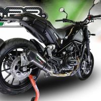 Escape compatível com Benelli Leoncino 500 Trail 2017-2024, Gpe Ann. Poppy, Escape legal, homologado, silenciador com db killer removível e tubo de ligação específico 
