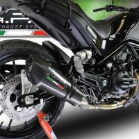 Escape compatível com Benelli Leoncino 500 Trail 2017-2024, Gpe Ann. Poppy, Escape legal, homologado, silenciador com db killer removível e tubo de ligação específico 