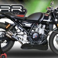 Escape compatível com F.B. Mondial Hps 300 2018-2019, F205, Escape Racing, linha completa, fornecido com coletor específico, artigo sem homologação 