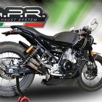 Escape compatível com F.B. Mondial Hps 300 2018-2019, F205, Escape Racing, linha completa, fornecido com coletor específico, artigo sem homologação 