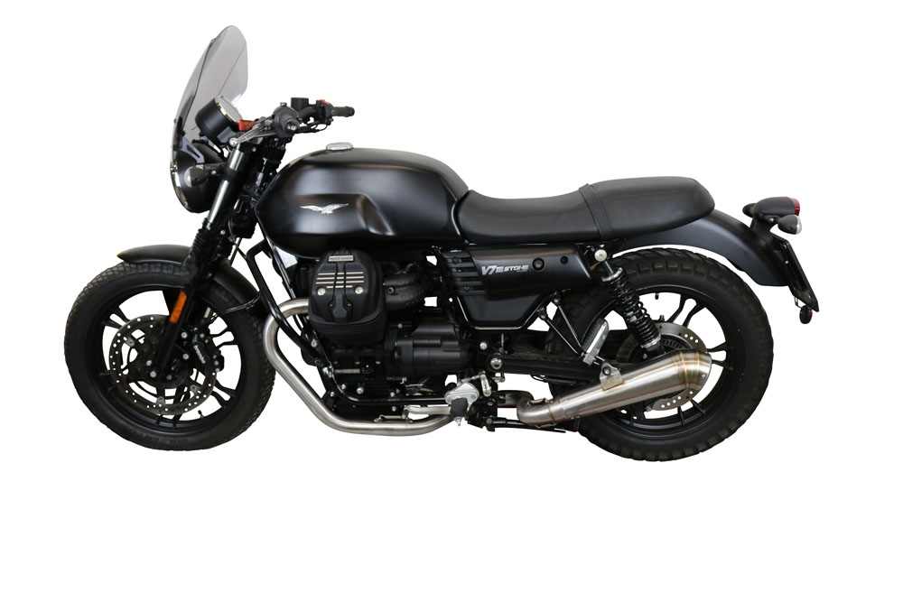 GPR escape compatível com  Moto Guzzi V7 III Special-Stone-Carbon 2017-2018, Powercone Evo, Escape Racing, linha completa, fornecido com coletor específico, artigo sem homologação 