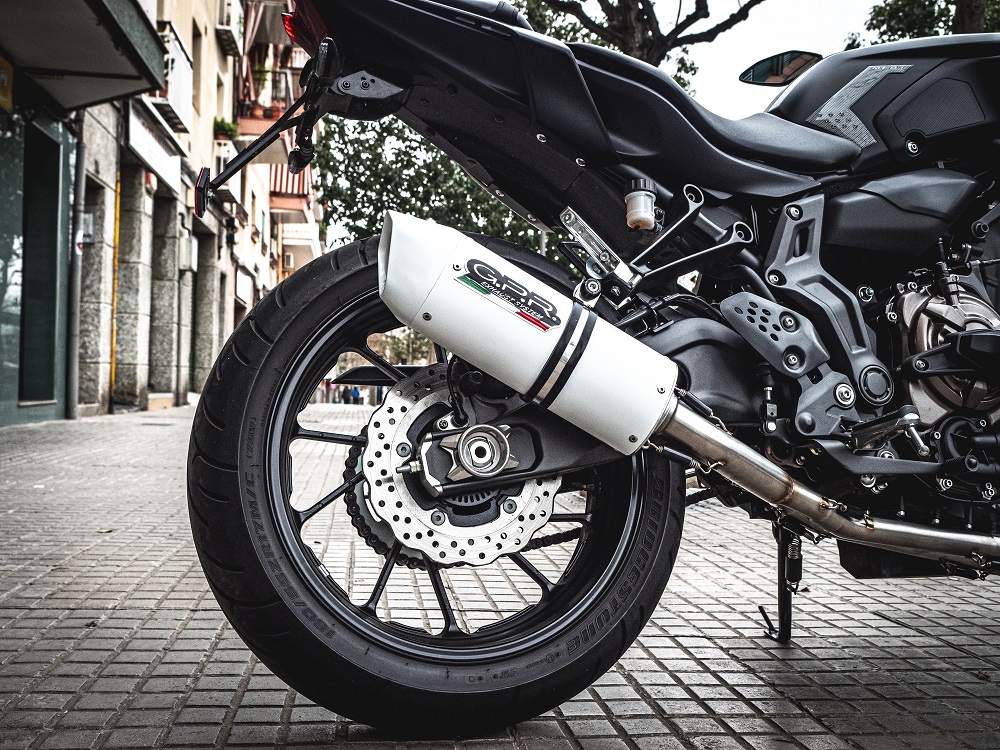 Escape compatível com Yamaha Mt-07 2017-2020, Albus Evo4, Sistema homologado com catalisador linha completa, silencioso mais coletor 