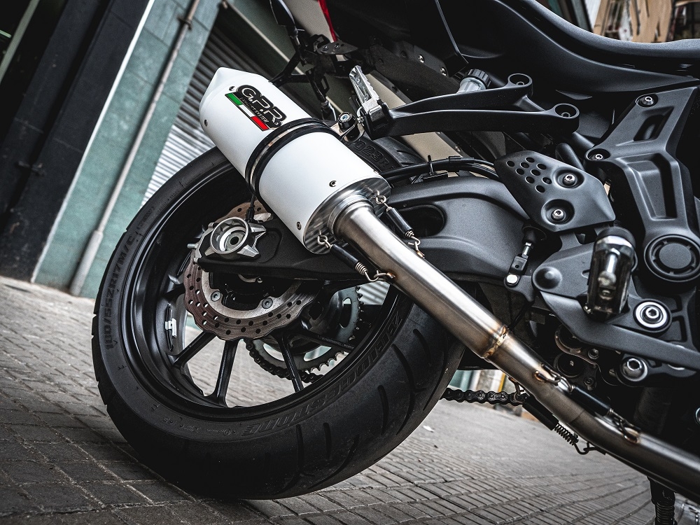 Escape compatível com Yamaha Mt-07 2017-2020, Albus Evo4, Sistema homologado com catalisador linha completa, silencioso mais coletor 