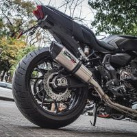 GPR escape compatível com  Yamaha Mt-07  2014-2016, New Grand Prix Evo Titanium, Sistema homologado com catalisador linha completa, silencioso mais coletor 