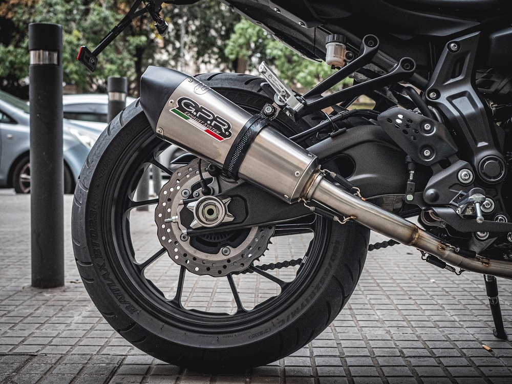 GPR escape compatível com  Yamaha Mt-07  2014-2016, New Grand Prix Evo Titanium, Sistema homologado com catalisador linha completa, silencioso mais coletor 
