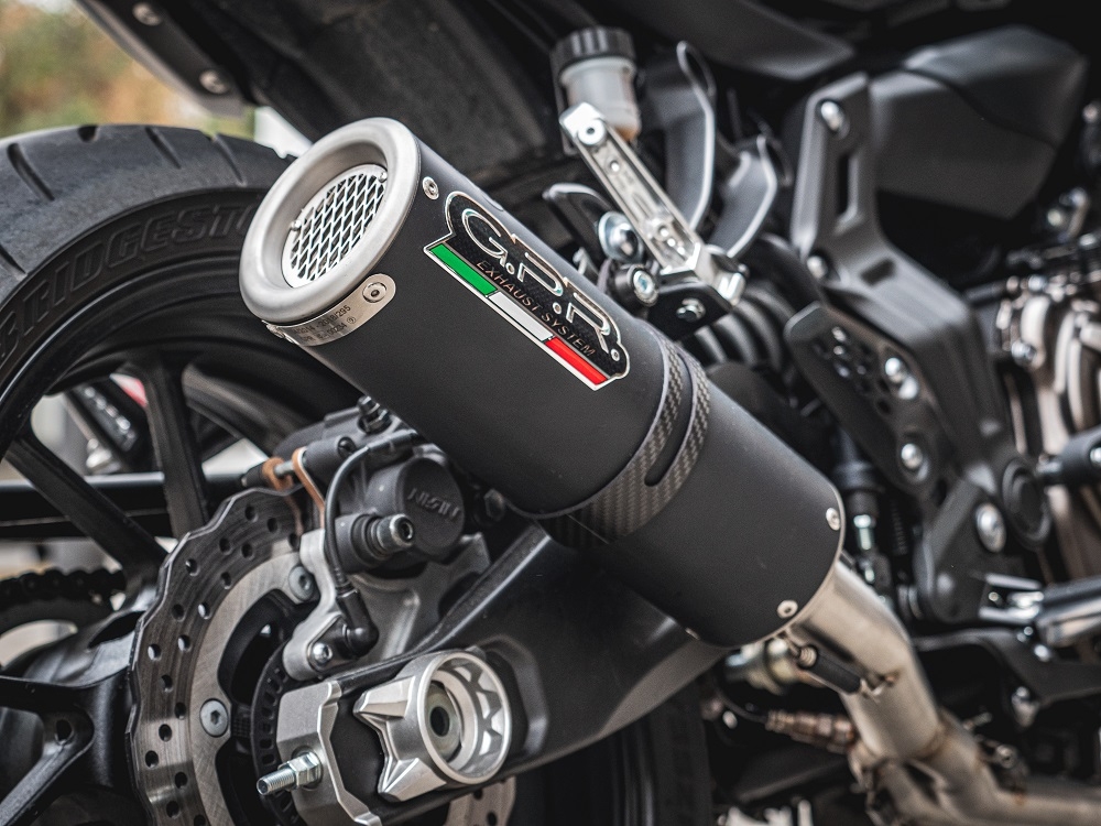 Escape compatível com Yamaha Mt-07 2017-2020, M3 Black Titanium, Escape racing linha completa, silencioso mais coletor com dbkiller, não homologado 