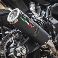 Escape compatível com Yamaha Mt-07 2017-2020, M3 Black Titanium, Escape racing linha completa, silencioso mais coletor com dbkiller, não homologado 