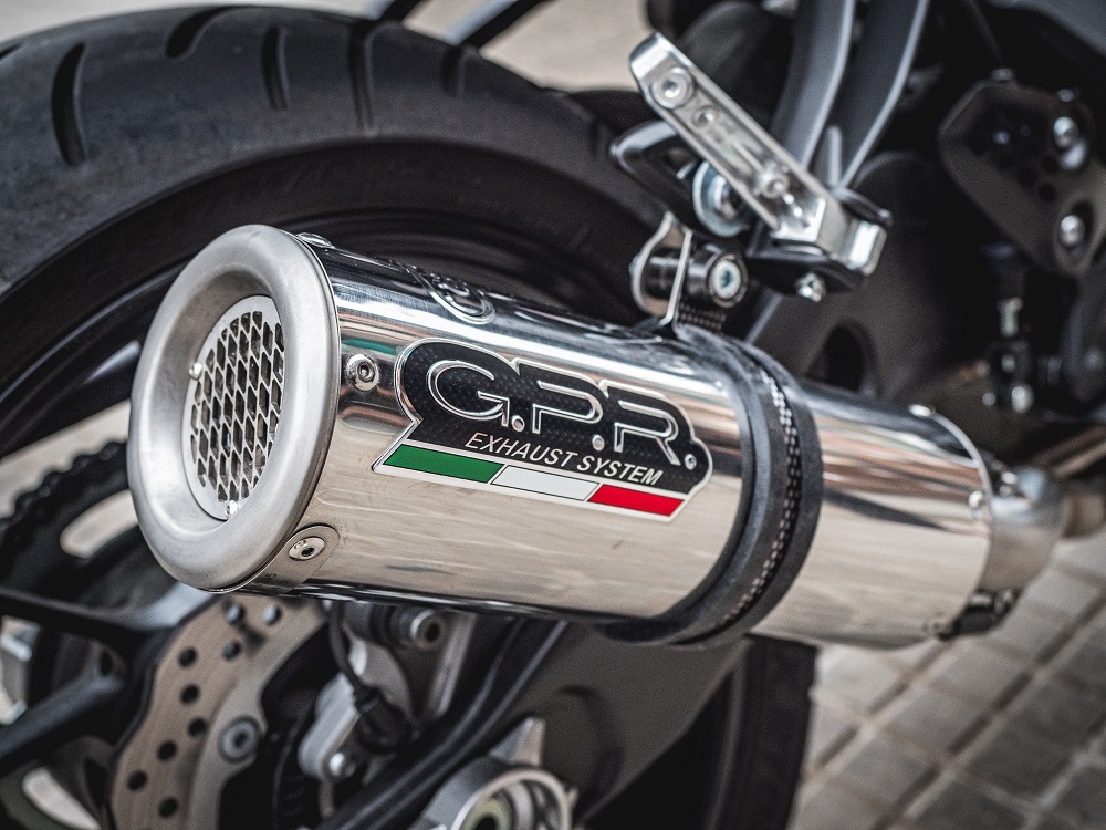 Escape compatível com Yamaha Mt-07 2014-2016, M3 Inox , Escape Racing, linha completa, fornecido com coletor específico, artigo sem homologação 