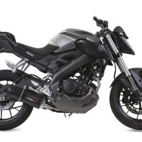 Escape compatível com Yamaha Mt 125 2017-2019, Furore Evo4 Nero, Sistema homologado com catalisador linha completa, silencioso mais coletor 