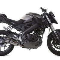 GPR escape compatível com  Yamaha Mt 125 2017-2019, New Grand Prix Evo Titanium, Sistema homologado com catalisador linha completa, silencioso mais coletor 