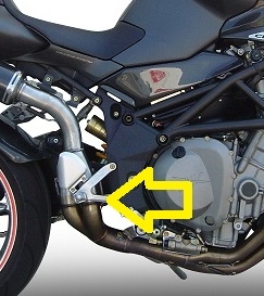 Escape compatível com Mv Agusta Brutale 750 S 2000-2006, Albus Ceramic, Escape legal, homologado, silenciador com db killer removível e tubo de ligação específico 