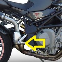Escape compatível com Mv Agusta Brutale 750 S 2000-2006, Albus Ceramic, Escape legal, homologado, silenciador com db killer removível e tubo de ligação específico 