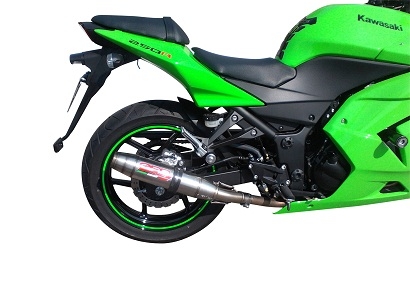 Escape compatível com Kawasaki Ninja 250 R 2007-2016, Deeptone Inox, Sistema racing Silencioso com tubo de ligação 