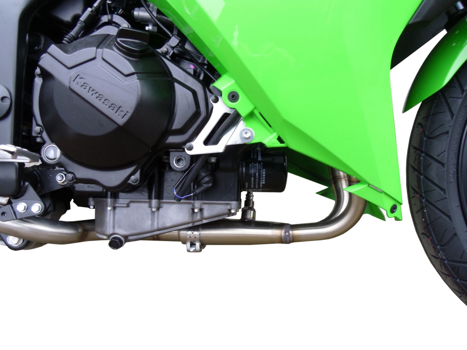 Escape compatível com Kawasaki Ninja 300 R 2012-2017, Deeptone Inox, Sistema homologado com catalisador linha completa, silencioso mais coletor 
