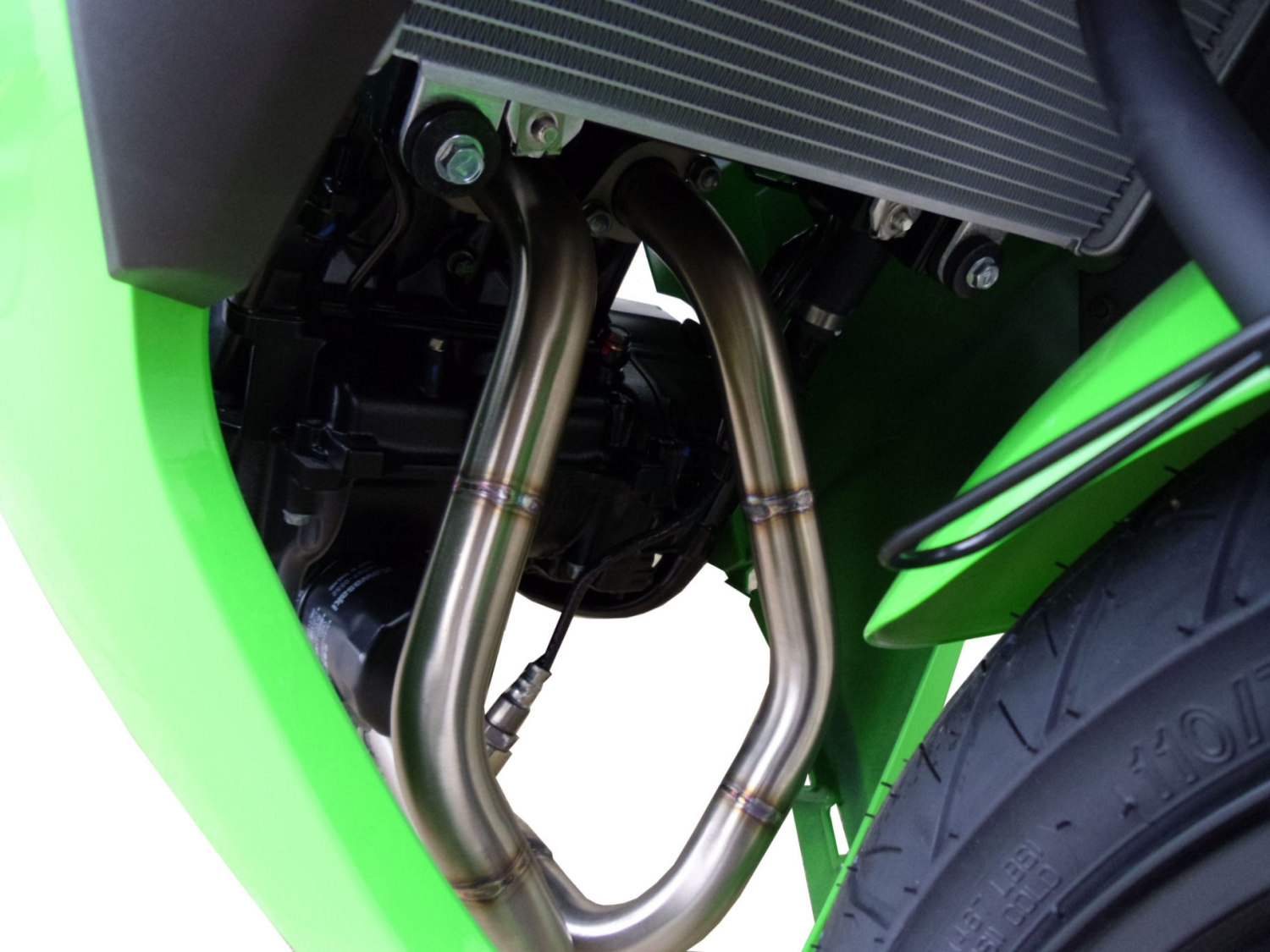 Escape compatível com Kawasaki Ninja 300 R 2012-2017, Deeptone Inox, Sistema homologado com catalisador linha completa, silencioso mais coletor 