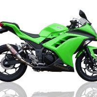 Escape compatível com Kawasaki Ninja 300 R 2012-2017, Deeptone Inox, Sistema homologado com catalisador linha completa, silencioso mais coletor 