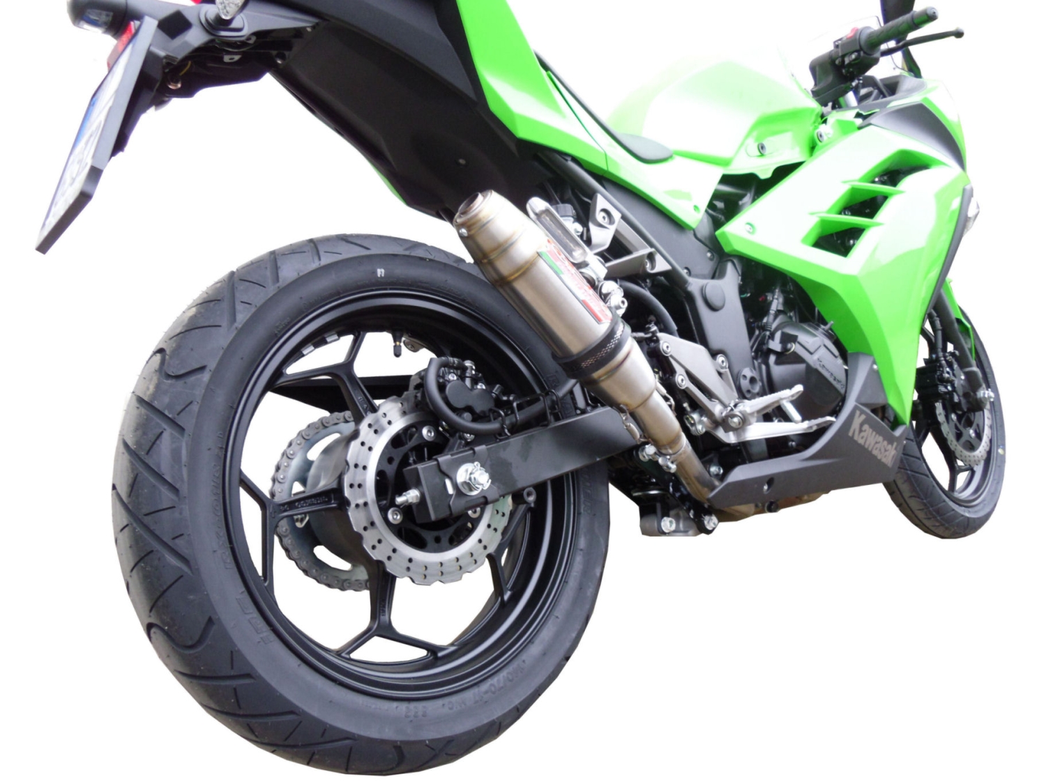 Escape compatível com Kawasaki Ninja 300 R 2012-2017, Deeptone Inox, Sistema homologado com catalisador linha completa, silencioso mais coletor 