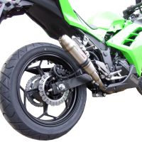 Escape compatível com Kawasaki Ninja 300 R 2012-2017, Deeptone Inox, Sistema homologado com catalisador linha completa, silencioso mais coletor 