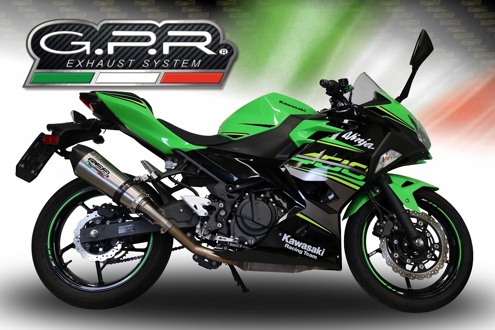 GPR escape compatível com  Kawasaki Z 500 2023-2025, New Grand Prix Evo Titanium, Escape Racing, linha completa, fornecido com coletor específico, artigo sem homologação 