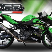 GPR escape compatível com  Kawasaki Z 500 2023-2025, New Grand Prix Evo Titanium, Escape Racing, linha completa, fornecido com coletor específico, artigo sem homologação 