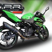 Escape compatível com Kawasaki Z 400 2018-2022, Furore Evo4 Nero, Escape legal, homologado, silenciador com db killer removível e tubo de ligação específico 