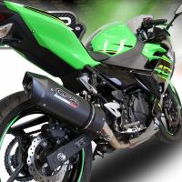 Escape compatível com Kawasaki Z 400 2018-2022, Furore Evo4 Nero, Escape legal, homologado, silenciador com db killer removível e tubo de ligação específico 