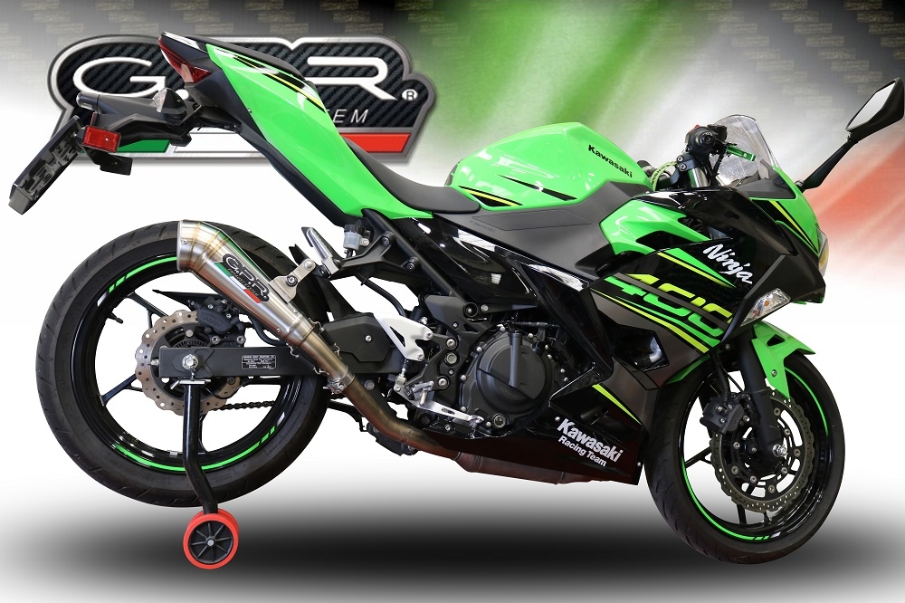 Escape compatível com Kawasaki Z 400 2023-2025, Powercone Evo, Escape legal, homologado, silenciador com db killer removível e tubo de ligação específico 
