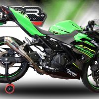 Escape compatível com Kawasaki Z 400 2023-2025, Powercone Evo, Escape legal, homologado, silenciador com db killer removível e tubo de ligação específico 