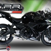 Escape compatível com Kawasaki Ninja 650 2017-2020, Deeptone Inox, Sistema homologado com catalisador linha completa, silencioso mais coletor 