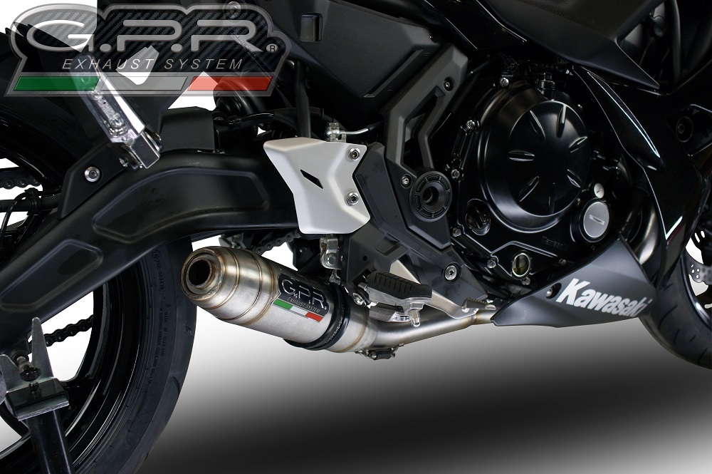 Escape compatível com Kawasaki Ninja 650 2017-2020, Deeptone Inox, Sistema homologado com catalisador linha completa, silencioso mais coletor 