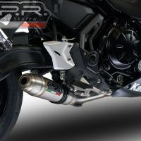 Escape compatível com Kawasaki Ninja 650 2017-2020, Deeptone Inox, Sistema homologado com catalisador linha completa, silencioso mais coletor 
