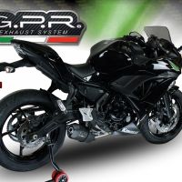Escape compatível com Kawasaki Ninja 650 2021-2022, Furore Nero, Sistema homologado com catalisador linha completa, silencioso mais coletor 