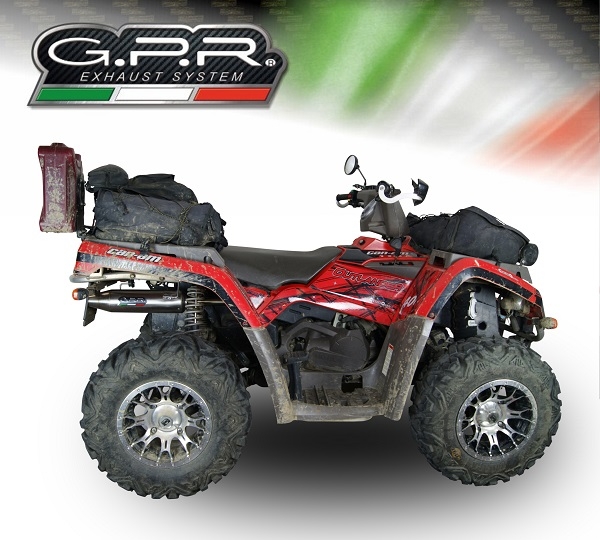 Escape compatível com Can Am Outlander 330 2005-2011, Deeptone Atv, Sistema homologado,legal, linha completa, incluindo db killer removível mais coletor 