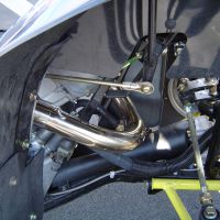 GPR escape compatível com  Polaris Scrambler 500 2001-2012, Deeptone Atv, Sistema homologado,legal, linha completa, incluindo db killer removível mais coletor 